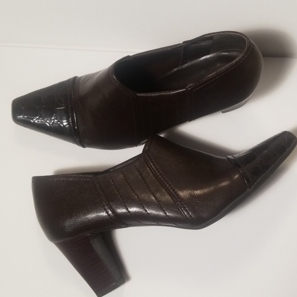 Franco Sarto Brown Leather Booties - Picture 3 of 3